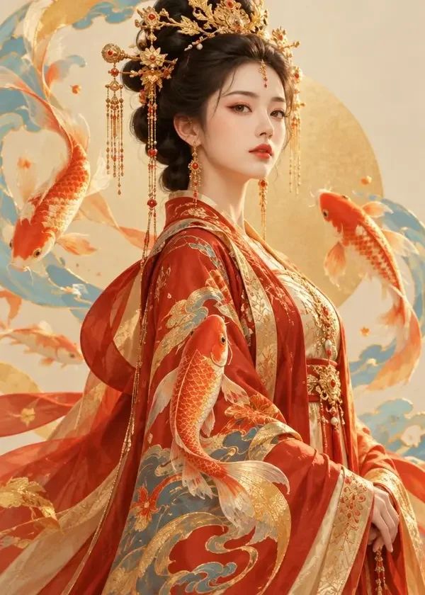 河马短剧短剧《穿越成皇后，我只想摆烂》封面，穿越重生题材